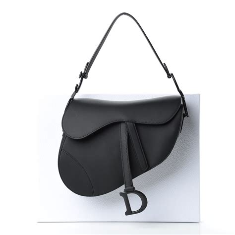 dior tasche saddle black|christian dior ultra matte saddle bag.